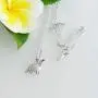 Hiqmic 925 Sterling Silver Cute Dinosaur Stegosaurus Pendant Necklace White Gold Plated Jewelry Gifts for Women 17''_WK99096 Hiqmic 925 Sterling Silver Cute Dinosaur Stegosaurus Pendant Necklace White Gold Plated Jewelry Gifts for Women 17''_WK99096