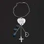 KUIYAI Serenity Courage Wisdom Car Charm with Dangle Charms Sobriety Heart Pendant for Rearview Mirror KUIYAI Serenity Courage Wisdom Car Charm with Dangle Charms Sobriety Heart Pendant for Rearview Mirror