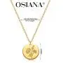 OSIANA Birth Month Flower Necklace for Women 18K Plated Gold Dainty Disk Disc Coin Pendant Minimalist Floral Necklace Classic Birth Flower Necklace Delicate Personalized Gift for Her OSIANA Birth Month Flower Necklace for Women 18K Plated Gold Dainty Disk Disc Coin Pendant Minimalist Floral Necklace Classic Birth Flower Necklace Delicate Personalized Gift for Her