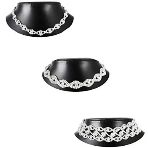 Besteel 3Pcs Infinity Rhinestone Crystal Chokers for Women Wedding Bridal Necklaces Jewelry Gift Besteel 3Pcs Infinity Rhinestone Crystal Chokers for Women Wedding Bridal Necklaces Jewelry Gift