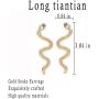 Snake Earrings for Women Vintage Long Serpent Dangle Earrings Animal Jewelry For Women