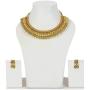 MUCH-MORE Traditional Bollywood Style Indian Polki New Gold Tone Necklace/Pendant Jewelry for Women