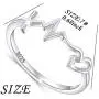 S925 Sterling Silver Faith Hope Love Ring for Women Girls Christian Jewelry Gifts