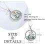JUSTKIDSTOY Cat Necklace 925 Sterling Silver Cute Cat Pendant Necklace Pet Jewelry Gifts for Women Girl Animal Lover