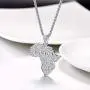 PROSTEEL Stainless Steel Africa Map Necklace for Men Women, 18K Gold/Rose Gold/Black Plated, Customize Available, 22''-24'' Adjustable, Come Gift Box PROSTEEL Stainless Steel Africa Map Necklace for Men Women, 18K Gold/Rose Gold/Black Plated, Customize Available, 22''-24'' Adjustable, Come Gift Box
