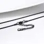 PROSTEEL 316L Stainless Steel Snake Chain, Black/Rose Gold/18K Yellow Gold Plated, 1.2mm Thin Slim Necklace, DIY Charms Chain, Personalized Gift, L: 18-30+2 Extending Chain