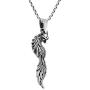 Mystic Fox Tail .925 Sterling Silver Horse Pendant Necklace