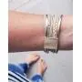 GelConnie Baroque Pearl Leather Cuff Bracelet Multi Strand Wrap Bracelets Magnetic Bohemian Bracelet for Women, Wife, Sister