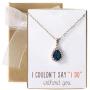 A+O Bridesmaid Jewelry Gift, Blue Sapphire Jewelry