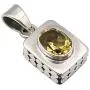SilverStarJewel Citrine Old Style Pendant 1'' Bijoux 925 Solid Silver SilverStarJewel Citrine Old Style Pendant 1'' Bijoux 925 Solid Silver