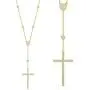 NYC Sterling Diamond by Yard Cross Crucifix CZ Crystal 925 Sterling Silver Pendant & Catholic Rosary Necklace NYC Sterling Diamond by Yard Cross Crucifix CZ Crystal 925 Sterling Silver Pendant & Catholic Rosary Necklace