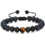 MengPa Mens Lava Rock Bracelet for Women Aromatherapy Anxiety Essential Oil Diffuser Volcanic Stone Bead Bangle