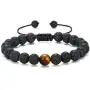 MengPa Mens Lava Rock Bracelet for Women Aromatherapy Anxiety Essential Oil Diffuser Volcanic Stone Bead Bangle