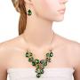 EVER FAITH Womens Austrian Crystal Bridal Waterdrop On The Branch Necklace Earrings Set