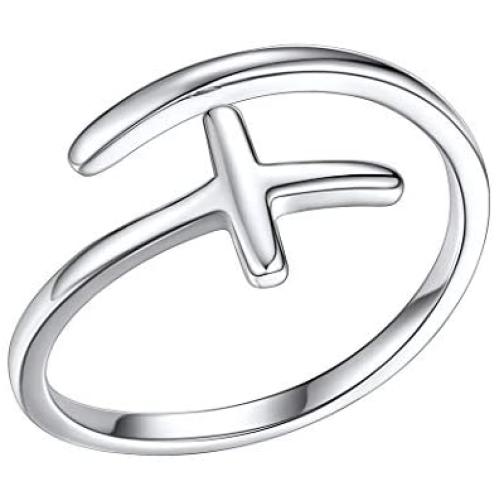 925 Sterling Silver Rings for Men Women, Italian Solid Sterling Silver Ring, Opening Stackable Ring, Come Gift Box