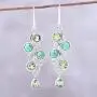 NOVICA Multi-Gem Peridot .925 Sterling Silver Dangle Earrings, Green Sheen NOVICA Multi-Gem Peridot .925 Sterling Silver Dangle Earrings, Green Sheen