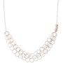 Silpada Plumeria Two-Tone Ringed Necklace in Sterling Silver & 14K Rose Gold Plate, 17'' + 2.5''