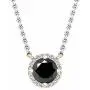 Dazzlingrock Collection 14K Round 6 MM Gemstone & Diamond Ladies Halo Pendant (Silver Chain Included), Rose Gold Dazzlingrock Collection 14K Round 6 MM Gemstone & Diamond Ladies Halo Pendant (Silver Chain Included), Rose Gold
