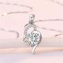 Brands Platinum Plated Sparky Cubic Zirconia Love Heart Arrow Pendant Necklace for Women Valentines Lover Gifts for Girlfriend ZY063