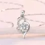 Brands Platinum Plated Sparky Cubic Zirconia Love Heart Arrow Pendant Necklace for Women Valentines Lover Gifts for Girlfriend ZY063