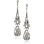 Ben Amun Swarovski Crystal Cluster Earrings, Handmade in the USA, Pierced Posts