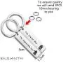 ENSIANTH Doctor Who Inspired Clara and The 11th Doctor Gift The Clever Boy & The Impossible Girl Keychain Set ENSIANTH Doctor Who Inspired Clara and The 11th Doctor Gift The Clever Boy & The Impossible Girl Keychain Set