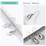 FAMARINE Teardrop Earrings for Women, Simple Elongated Drop Dangle Earrings Fashion Gift for Girls, Gold Silver