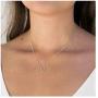 Yfe Olbye Triangle Pendant Necklace Silver Hammered Triangle Necklace Choker Minimalist Necklace for Women and Girls (Shorter Choker 2)