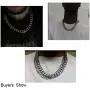 Hip Hop Mens Choker Stainless Steel Miami Chain Curb Cuban Link Rapper Necklace Jewelry with Tail Hip Hop Mens Choker Stainless Steel Miami Chain Curb Cuban Link Rapper Necklace Jewelry with Tail