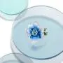 Santuzza Heart Shape Flower Rings 925 Sterling Silver Exquisite Blue Clover Enamel Ring Fine Jewelry for Women Santuzza Heart Shape Flower Rings 925 Sterling Silver Exquisite Blue Clover Enamel Ring Fine Jewelry for Women