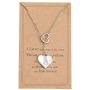 A - Z Heart Initial Necklace, 14K White Gold Plated Letter Necklace Y-Necklace Silver for Women Girls, Adjustable Heart Initial Cubic Zirconia Alphabet Necklace with Gift Box Card