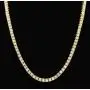 Starryinter 14K Gold Plated Iced Out Tennis Chain Mens Hip Hop Necklace with Size and Color Selectable-DL223