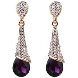Elegant Rhinestone Crystal Drop Earrings