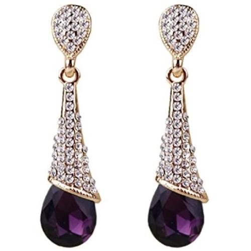 Elegant Rhinestone Crystal Drop Earrings