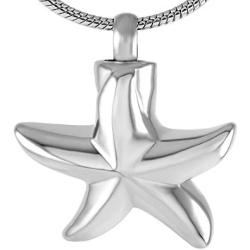 Lacetas Keepsakes Sea Starfish Collection Cremation Urn Jewelry Necklace Pendant Memorial Ashes Holder