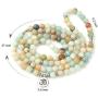 GVUSMIL 8mm 108 Mala Beads Wrap Bracelet Necklace for Yoga Charm Bracelet Natural Gemstone Jewelry for Women Men