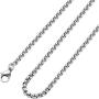 2mm-7mm 16-38In Stainless Steel Rolo Chain Necklace Crude Chain Necklace for Men Women Jewelry