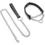 Punk Leather Leash Choker Adjustable Gothic Metal Necklace with Chain Detachable Heart O-Ring Belts Harness with Leash Collar for Women Men Cosplay Couple Jewelry Punk Leather Leash Choker Adjustable Gothic Metal Necklace with Chain Detachable Heart O-Ring Belts Harness with Leash Collar for Women Men Cosplay Couple Jewelry