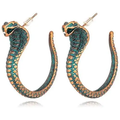 Vintage Punk Snake Cobra Stud Earrings for Women Animal Snake Dangle Drop Earrings Jewelry Vintage Punk Snake Cobra Stud Earrings for Women Animal Snake Dangle Drop Earrings Jewelry