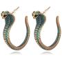 Vintage Punk Snake Cobra Stud Earrings for Women Animal Snake Dangle Drop Earrings Jewelry