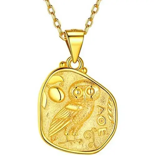 ChicSilver Coin Necklace 18K Gold/Platinum Plated Sterling Silver Vintage Circle Disc Special Coin Dainty Handmade Pendant Necklaces for Women (with Gift Box) ChicSilver Coin Necklace 18K Gold/Platinum Plated Sterling Silver Vintage Circle Disc Special Coin Dainty Handmade Pendant Necklaces for Women (with Gift Box)