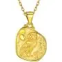 ChicSilver Coin Necklace 18K Gold/Platinum Plated Sterling Silver Vintage Circle Disc Special Coin Dainty Handmade Pendant Necklaces for Women (with Gift Box) ChicSilver Coin Necklace 18K Gold/Platinum Plated Sterling Silver Vintage Circle Disc Special Coin Dainty Handmade Pendant Necklaces for Women (with Gift Box)