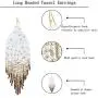 PLTGOOD Boho Tassel Dangle Earrings for Women Girls - Handmade Miyuki Delica Seed Beads Earrings Long Statement Earrings Jewelry PLTGOOD Boho Tassel Dangle Earrings for Women Girls - Handmade Miyuki Delica Seed Beads Earrings Long Statement Earrings Jewelry