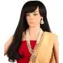 Touchstone Indian Bollywood Handcrafted Traditional Royal Mughal Kundan Polki Meenakari Enamel Colorful Wedding Designer Jewelry Long Necklace Set in Gold and Silver Tone for Women.