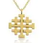 Azaggi Jerusalem Crusaders Cross Pendant Necklace 14k Gold Plating Over 925 Sterling Silver (24 Inches) Jewelry Gift Azaggi Jerusalem Crusaders Cross Pendant Necklace 14k Gold Plating Over 925 Sterling Silver (24 Inches) Jewelry Gift