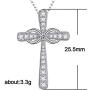 Jude Jewelers Silver Plated Infinity Love Christian Cross Religious Statement Prayer Pendant Necklace