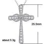 Jude Jewelers Silver Plated Infinity Love Christian Cross Religious Statement Prayer Pendant Necklace Jude Jewelers Silver Plated Infinity Love Christian Cross Religious Statement Prayer Pendant Necklace