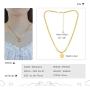 TrustDavis Womens Fashion Gold Tone Choker Chain Necklace for Party Jewelry