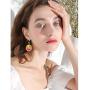 DAMLENG Charm Colorful Lemon Dangle Earrings Enamel Alloy Assorted Fruits Drop Earrings for Women Girls Statement Jewelry Gifts
