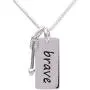 Girls Sterling Silver Pendant Bar Necklaces